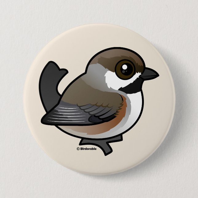 Boreal Chickadee Button (Vorderseite)