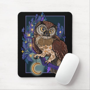 Boreal Night Tree Owl Mousepad