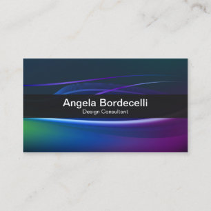 Borealis Lights Lila Blue Green Business Card Visitenkarte