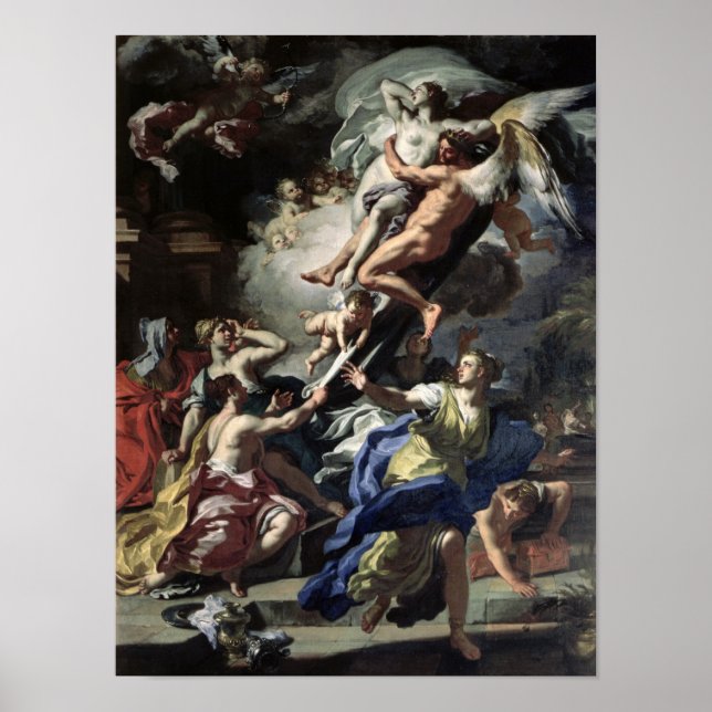 Boreas entführt Oreithyia Poster (Vorne)