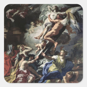 Boreas entführt Oreithyia Quadratischer Aufkleber