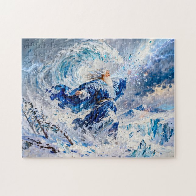 Boreas God of the North Wind from Greek Mythology Puzzle (Horizontal)
