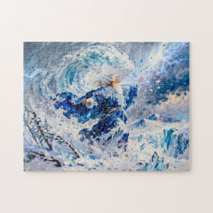 Boreas Gott des Nordwinds aus der griechischen Myt Puzzle