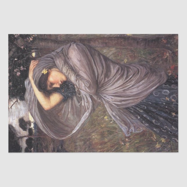 Boreas von John William Waterhouse, 1903 Seidenpapier (Vorderseite)