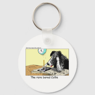 Bored Border Collie Funny gibt T-Shirts Sammlerstü Schlüsselanhänger