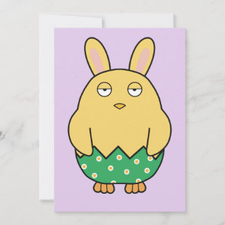 Bored Bunny Chick 02 Einladung