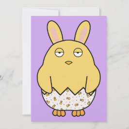 Bored Bunny Chick Einladung