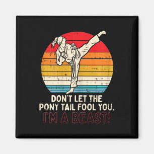 Boredkoalas Dont Lasse Ponytail Fool You Girl Kick Magnet