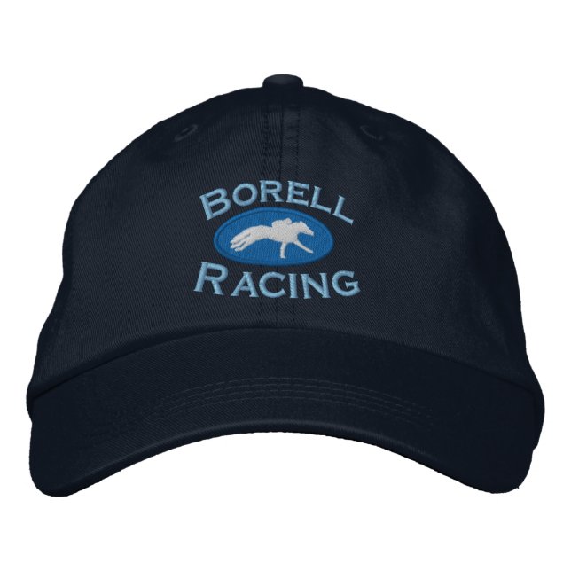Borell Racing Hat Bestickte Baseballkappe (Vorderseite)
