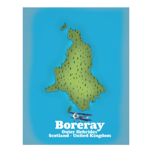 Boreray Äußere Hebriden Schottland UK Fotodruck