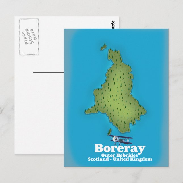 Boreray Outer Hebrides Scotland UK Postkarte (Vorne/Hinten)