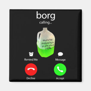 Borg lustig Party Trink Telefon Bildschirm st Magnet