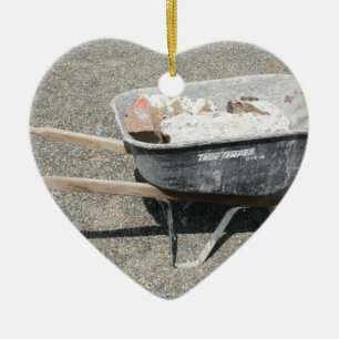 Borgen Sie ein Rad Keramikornament