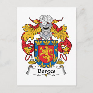 Borges Familienwappen Postkarte