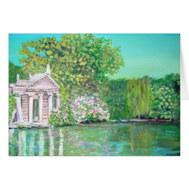 Borghese Park, Rom-Karte (Vorderseite (Horizontal))