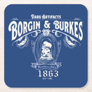 BORGIN & BURKES™ Dark Artifakte Store Grafik Rechteckiger Pappuntersetzer