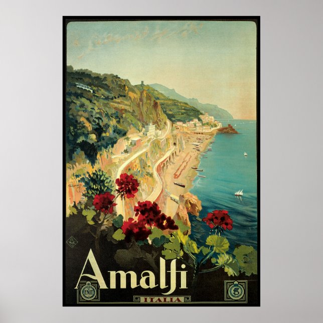 Borgoni Amalfi Kampanien Italien Poster (Vorne)