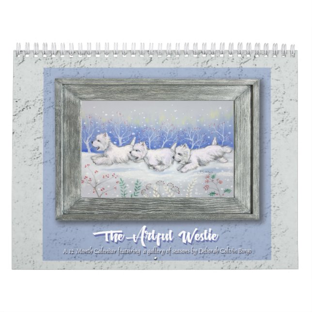 Borgo's The Artful Westie 2025 Kalender (Titelbild)