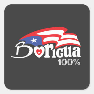 Boricua 100 % Puerto Rico Sticker
