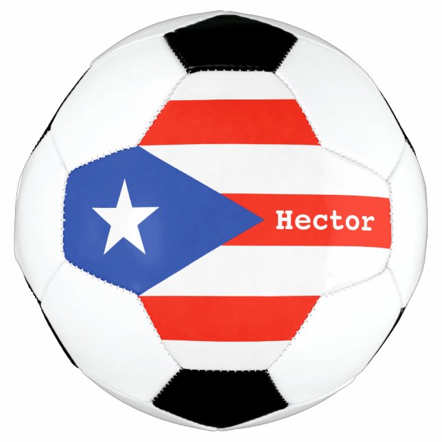 Boricua Bandera Puerto Rico Flag 4Hector Fußball (Vorderseite)