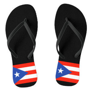 Boricua Bandera puertorikanische Flagge 4Hector Flip Flops