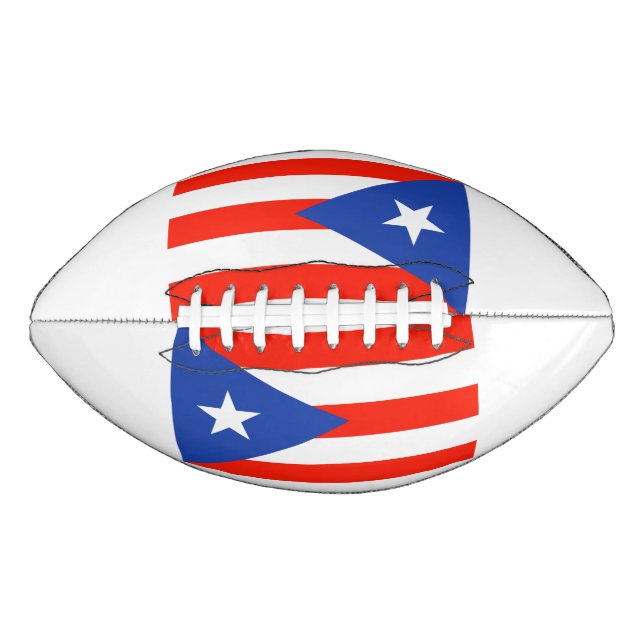 Boricua Banderas Puerto Rico Flaggen Alberto's Fav Football (Vorderseite)