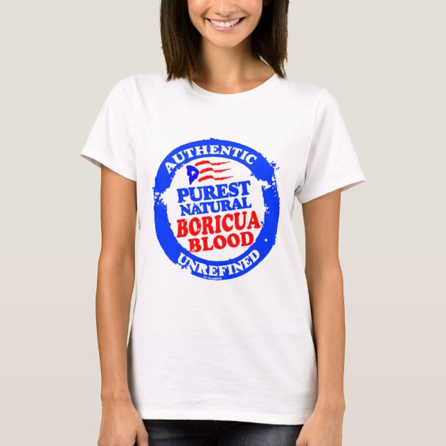 Boricua-Blut T-Shirt (Vorderseite)