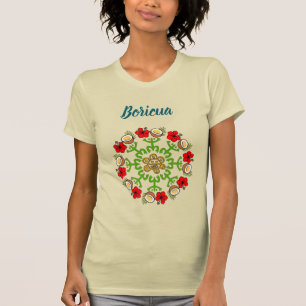 Boricua Coconut Flamboyan Wreath T - Shirt