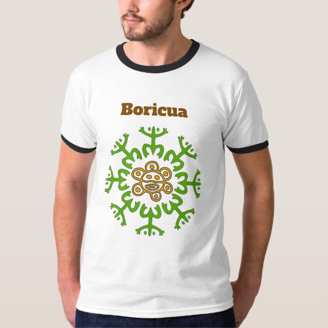 Boricua Coqui Sonnen-T-Shirt T-Shirt (Vorderseite)