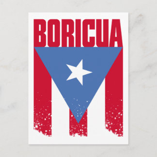 Boricua-Flagge Postkarte