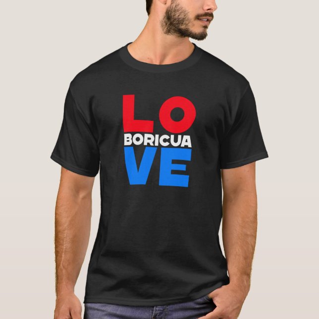 Boricua-Liebe T-Shirt (Vorderseite)