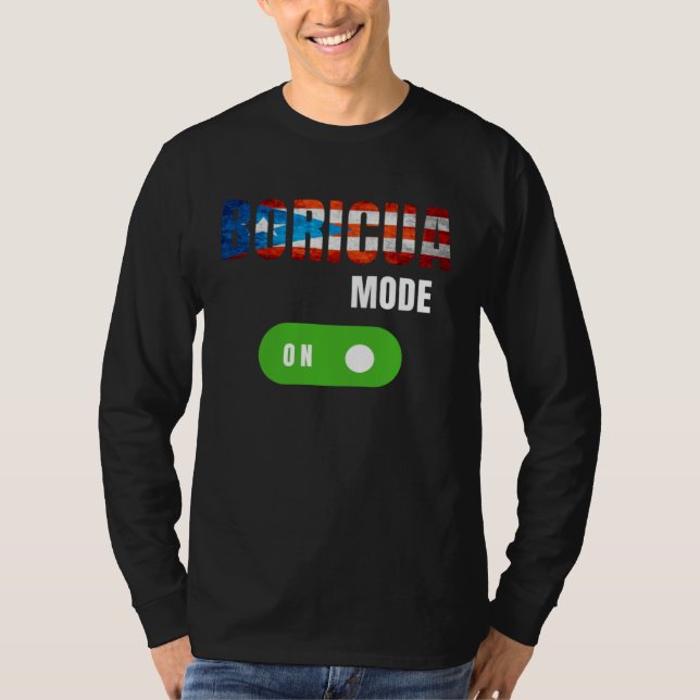 Boricua mode is on boricua pride T-Shirt (Vorderseite)