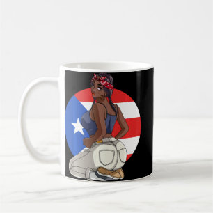 Boricua Morena Puerto Rican Giro Puerto Rico Flag Kaffeetasse