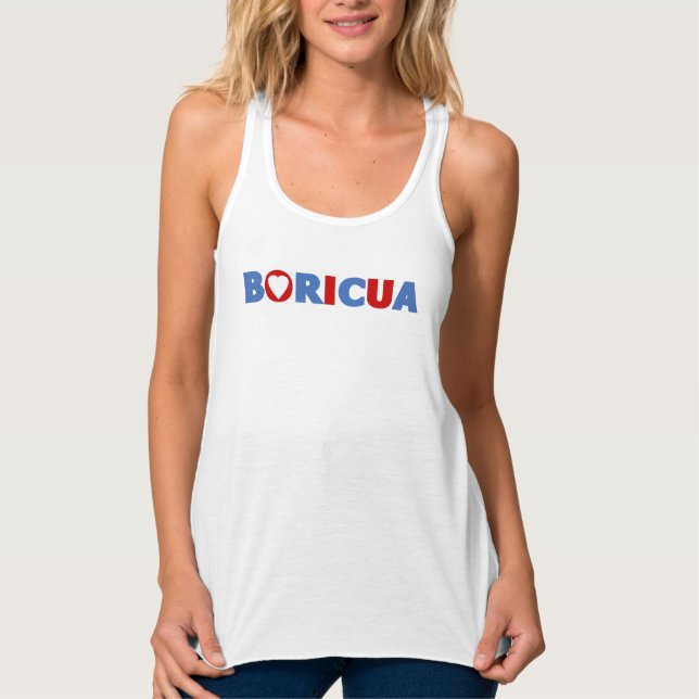 Boricua Pride Tank Top (Vorderseite)
