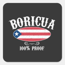 Boricua Puerto Rico 100 % Aufkleber