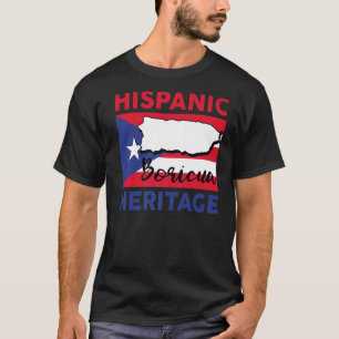 Boricua Puerto Rico Flag Karte T-Shirt