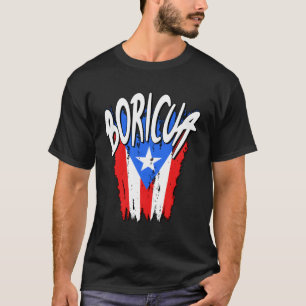 Boricua Puerto-Rico-Flagge erschüttert T-Shirt