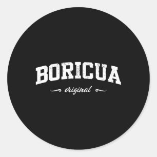 Boricua Puerto Rico Original Runder Aufkleber