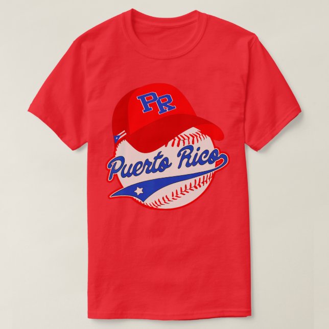 Boricua Puerto Rico Puerto Rico Baseball T-Shirt (Design vorne)