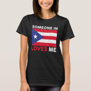 Boricua Puerto Rico Rico Flag Jemand in Puerto R T-Shirt