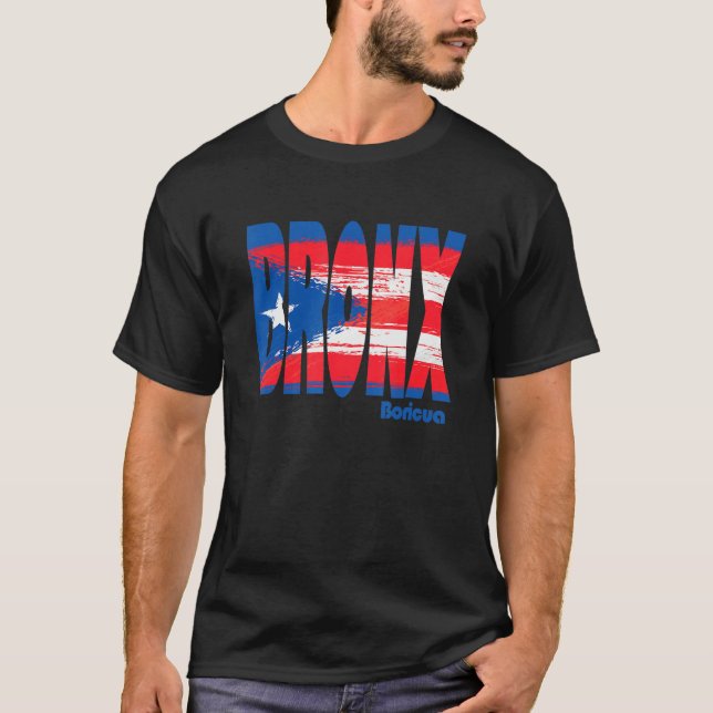Boricua Roots Puerto Rico Pride PR Bronx Puerto Ri T-Shirt (Vorderseite)