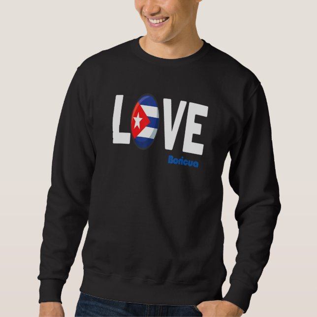 Boricua Roots Puerto Rico Pride PR Love Puerto Ric Sweatshirt (Vorderseite)