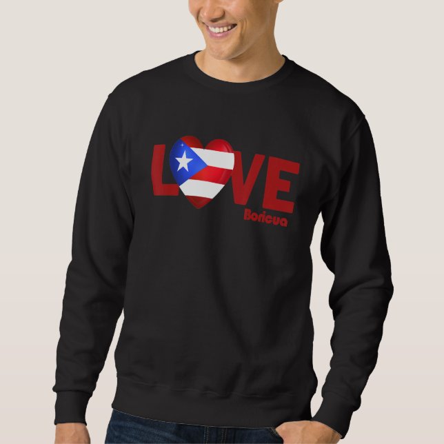 Boricua Roots Puerto Rico Pride PR Souvenir Puerto Sweatshirt (Vorderseite)