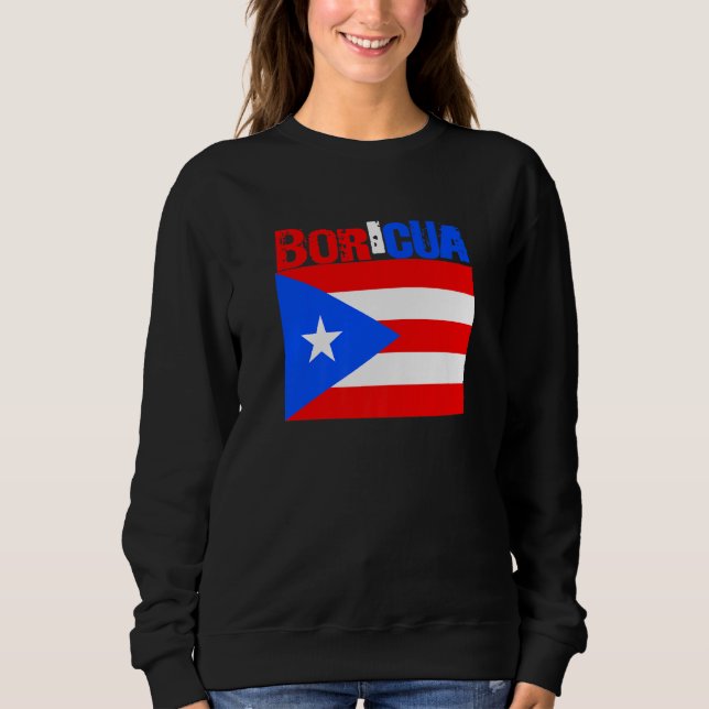 Boricua Roots Puerto Rico Pride PR Souvenir Puerto Sweatshirt (Vorderseite)