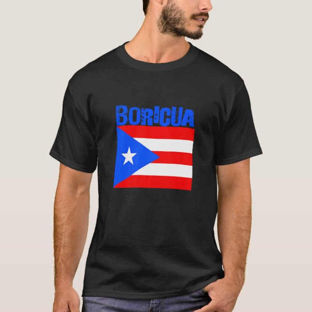 Boricua Roots Puerto Rico Pride PR Souvenir Puerto T-Shirt (Vorderseite)