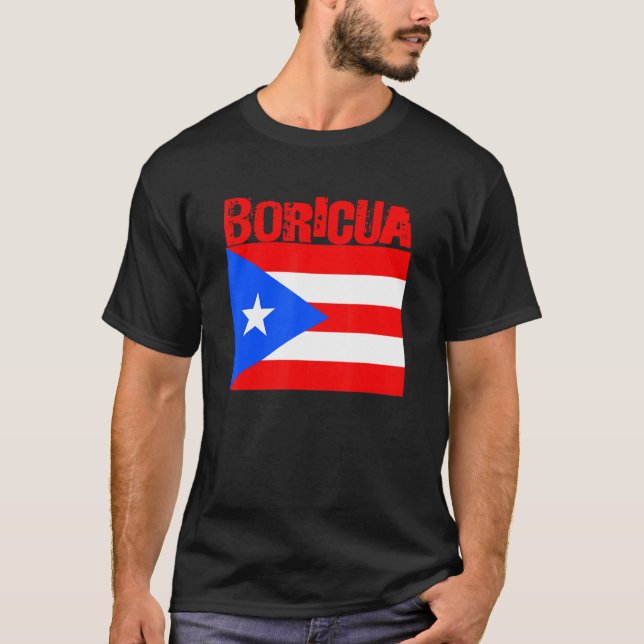 Boricua Roots Puerto Rico Pride PR Souvenir Puerto T-Shirt (Vorderseite)