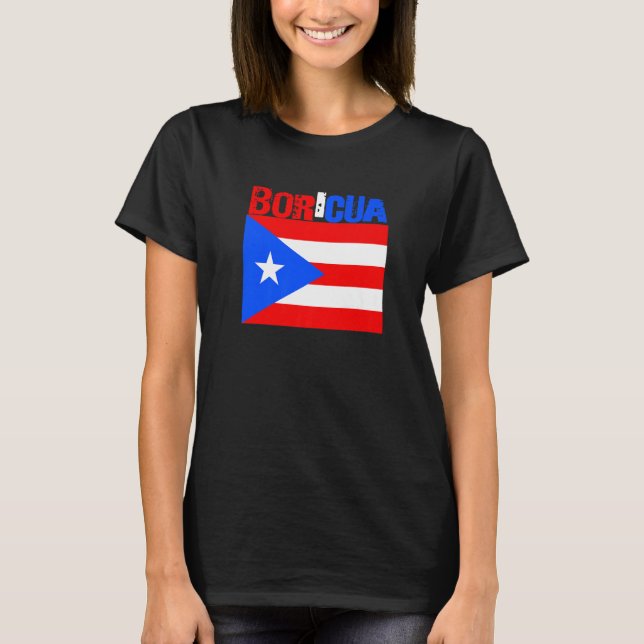 Boricua Roots Puerto Rico Pride PR Souvenir Puerto T-Shirt (Vorderseite)
