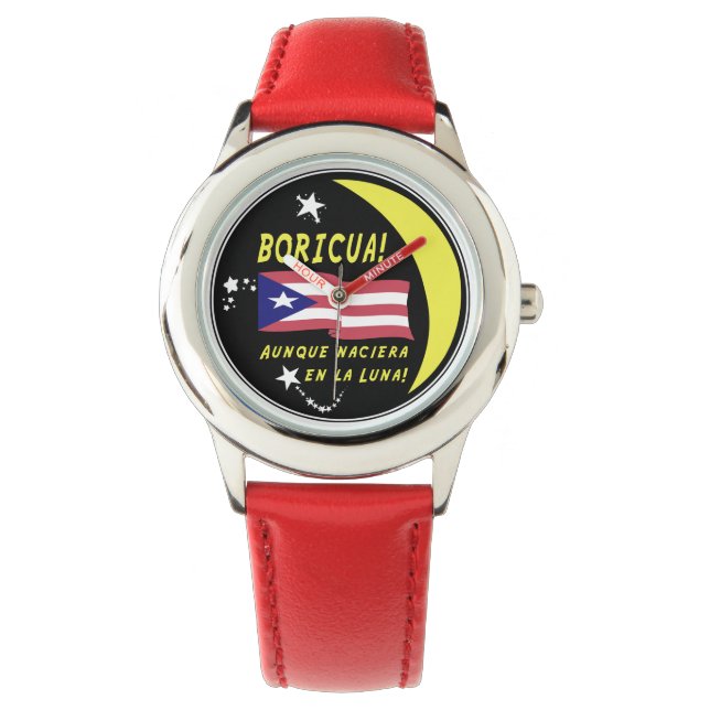 Boricua! Überall! Armbanduhr (Vorderseite)