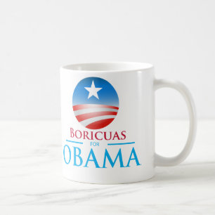 Boricuas für Obama Tasse