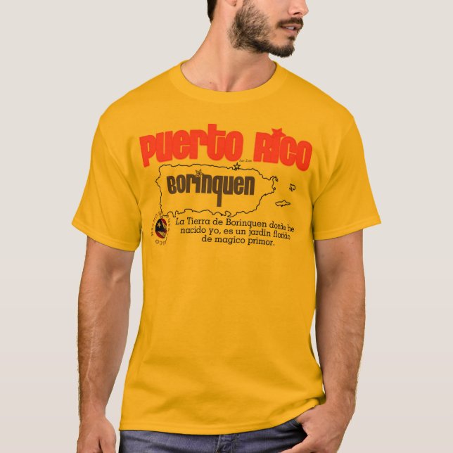 Borinquen Puerto Rico T-Shirt (Vorderseite)